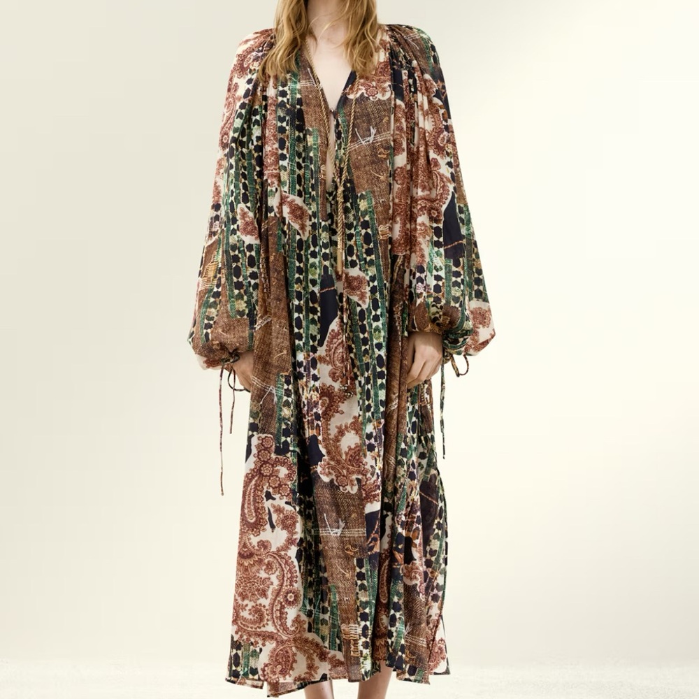 Chiffon kaftan dress